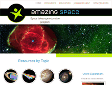 Tablet Screenshot of amazing-space.stsci.edu