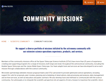 Tablet Screenshot of cmo.stsci.edu